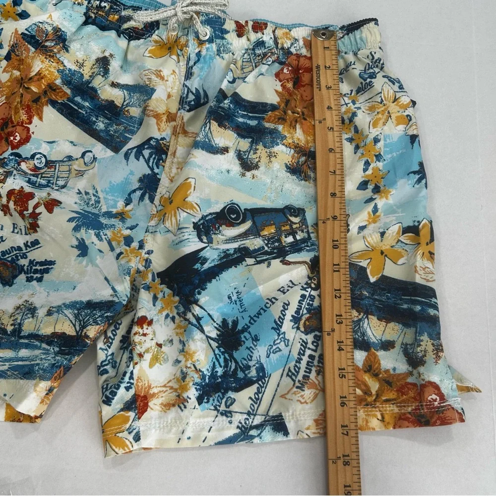 Caribbean Joe swim trunks Mens size XL Tropical  bathing suit vacation pool NEW
